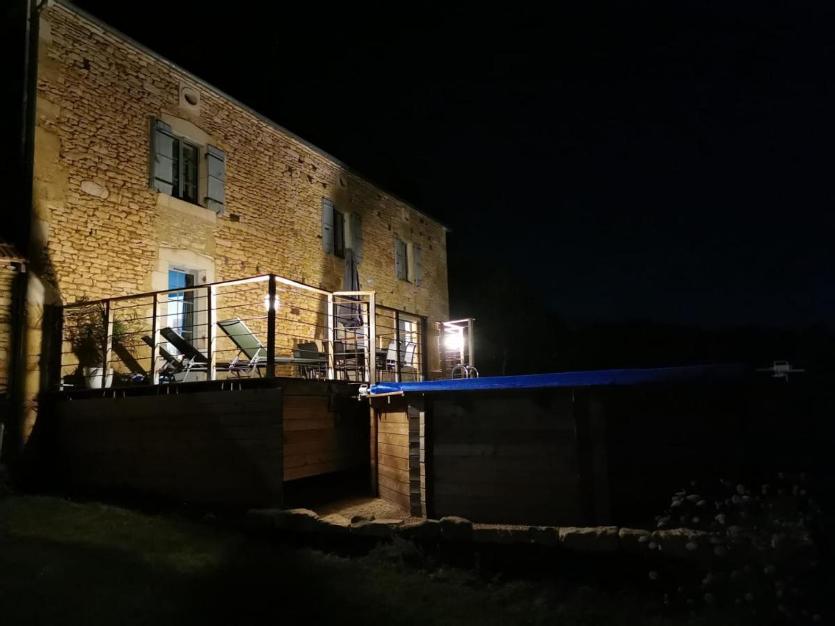 Maison typique périgourdine avec piscine Paulin Extérieur photo